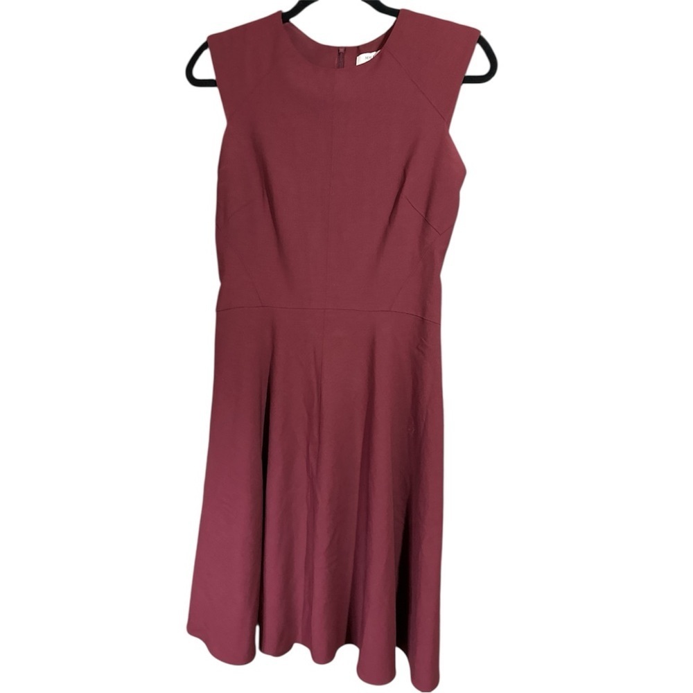 MM Lafleur Sleeveless Midi Dress in Deep Burgundy size 6